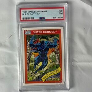 1991 Fleer Black Panther Trading Card PSA Graded 20